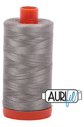 Aurifil Mako 50wt Cotton 1300 m 1422 yd. spool - 6732 Earl Grey